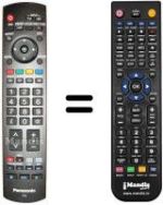 Mando a distancia equivalente Panasonic TH-37DV71FH