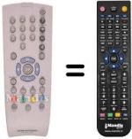 Télécommande équivalente Minerva THARUS 38 LCD