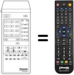 Replacement remote control TNQ 8E 0401