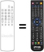 Mando a distancia equivalente Panasonic TX-29AD30 I