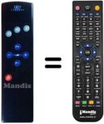 Mando a distancia equivalente TP 700-EASY CONTROL