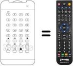 Replacement remote control TRD