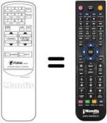 Télécommande équivalente Funai TV 1400 A MK7 / 14'