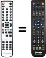 Replacement remote control Sansui TV 2520