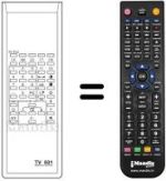 Mando a distancia equivalente TV 501
