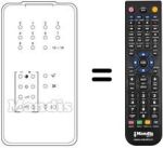Replacement remote control Radiomarelli TVC 20 PR IR