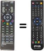 Télécommande équivalente Thomson 25 DU 40 E