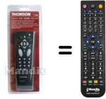 Télécommande équivalente Thomson 28 DN 40 E
