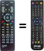 Télécommande équivalente Thomson 29 DU 88 NE