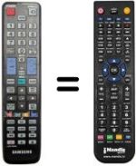 Mando a distancia equivalente Samsung UE 46D5000