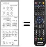 Télécommande équivalente UNIVERSUM 7262355