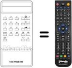 Télécommande équivalente TP 380