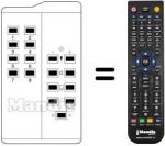 Replacement remote control US 8 FACH