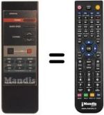 Mando a distancia equivalente Daewoo DVR 3721 D