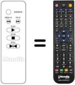 Replacement remote control VIDEO 6 BUTTON