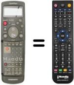 Mando a distancia equivalente Daewoo DVR G 892 HIFI
