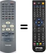 Mando a distancia equivalente Toshiba V 221 EG