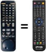 Mando a distancia equivalente Hitachi VT-M70EM