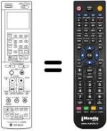 Mando a distancia equivalente VT-RM 863 E
