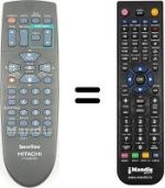 Télécommande équivalente Hitachi VT-FX860E VPS