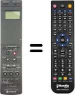 Replacement remote control Hitachi VT-526E