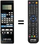 Télécommande équivalente VTV 100