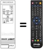 Télécommande équivalente 108 000 500