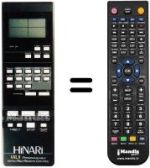 Télécommande équivalente VXL 9