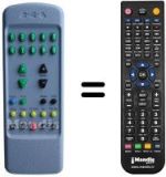 Mando a distancia equivalente Mivar 21 SF 1 STEREO