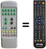 Mando a distancia equivalente Mivar 26 M 2 DVB