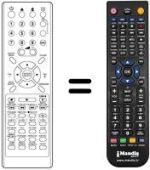 Mando a distancia equivalente NordMende NMHT 1591 SE
