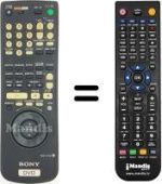 Mando a distancia equivalente Sony DVP-S 7700