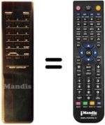 Replacement remote control Amstrad SRX 200 / 64