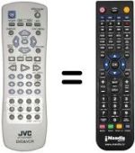 Mando a distancia equivalente JVC HRX V45