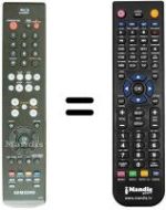 Mando a distancia equivalente Samsung BD P-1400