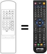 Mando a distancia equivalente Xsat CDTV 200