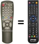 Mando a distancia equivalente Samsung DSR 9000