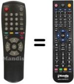 Télécommande équivalente Samsung DSR 9500