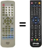 Télécommande équivalente Sinudyne SV 12930