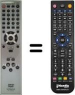 Replacement remote control Hitachi DV-P 335 E