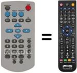Replacement remote control Durabrand DVD-2005