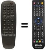 Mando a distancia equivalente Aristona DVD 612