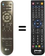 Mando a distancia equivalente Goldstar DVD 3200E
