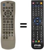 Télécommande équivalente LG DVD 5353