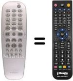 Télécommande équivalente Aristona DVD 723