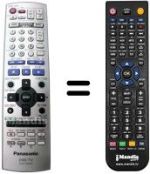 Télécommande équivalente National DMRE-S30 V