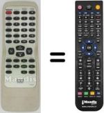 Télécommande équivalente Funai DVP 2000