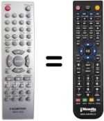 Replacement remote control UNITRONIC UDV-250 HDX