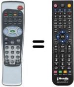 Télécommande équivalente Silvercrest SL 65
