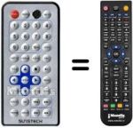 Mando a distancia equivalente Nortek PDVX-450